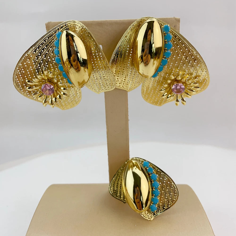 Flower Jewelry Set