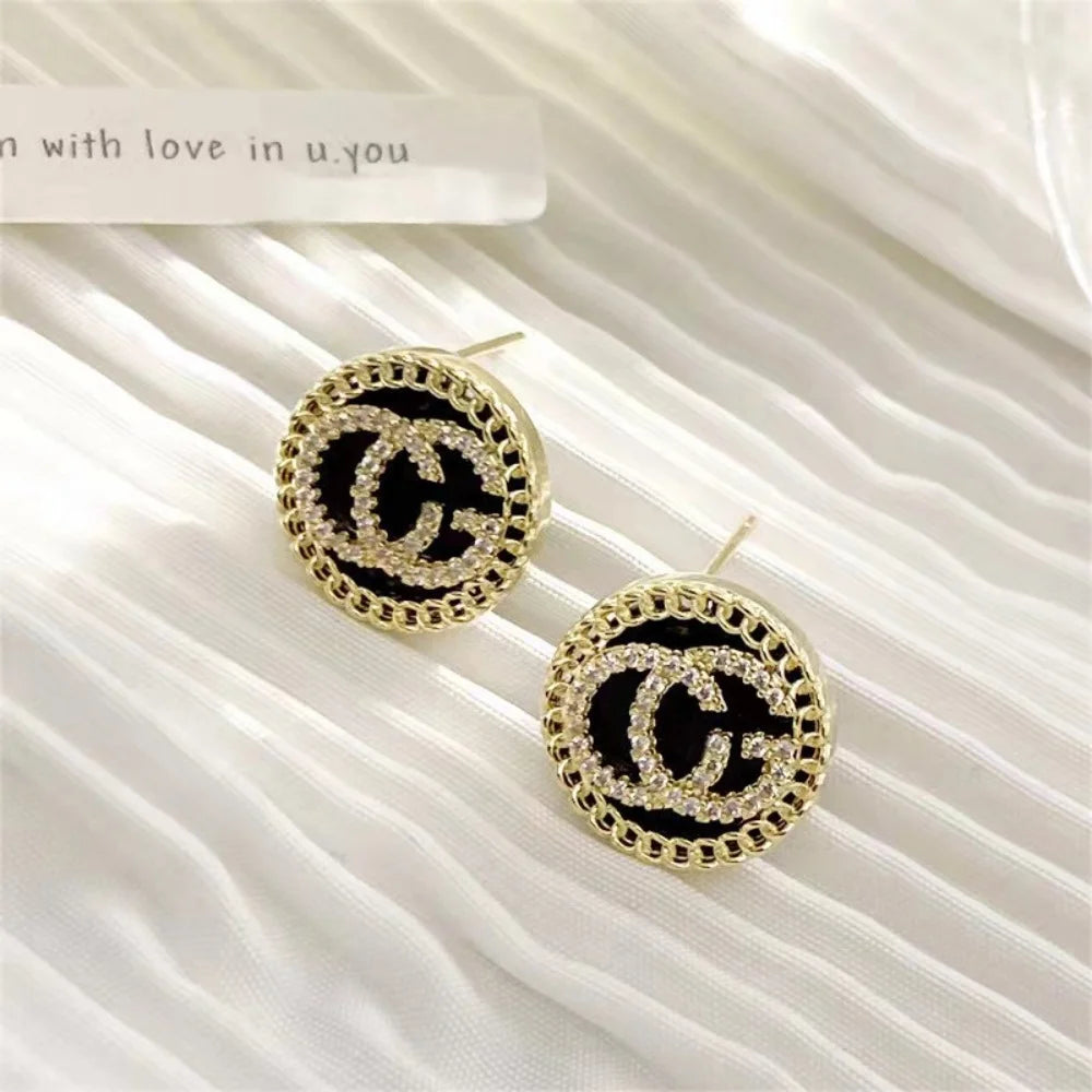 Letter Stud Earrings