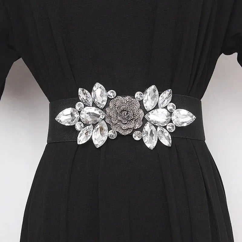 Flower Beaded Belt Coco & Dee