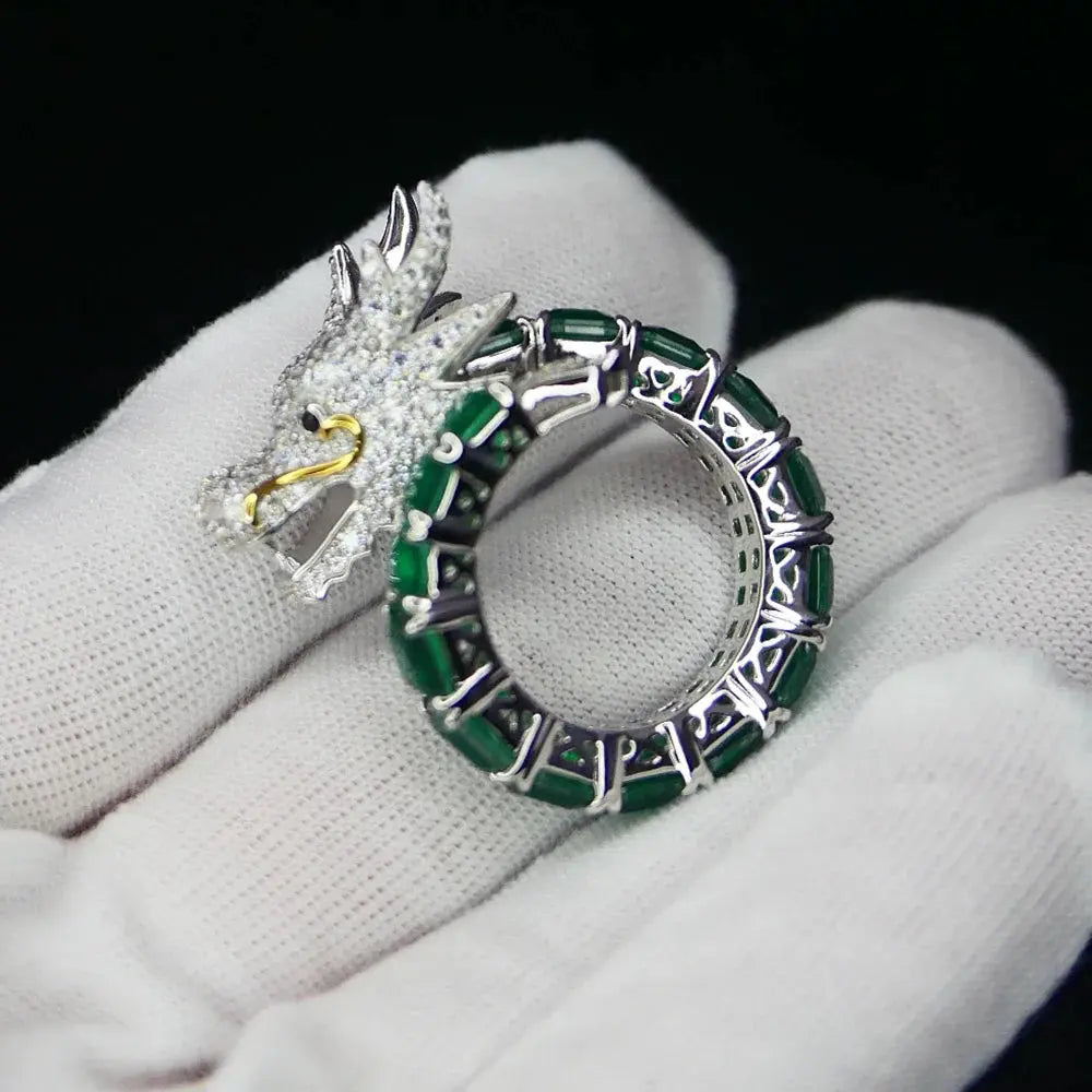Silver Dragon Ring Coco & Dee