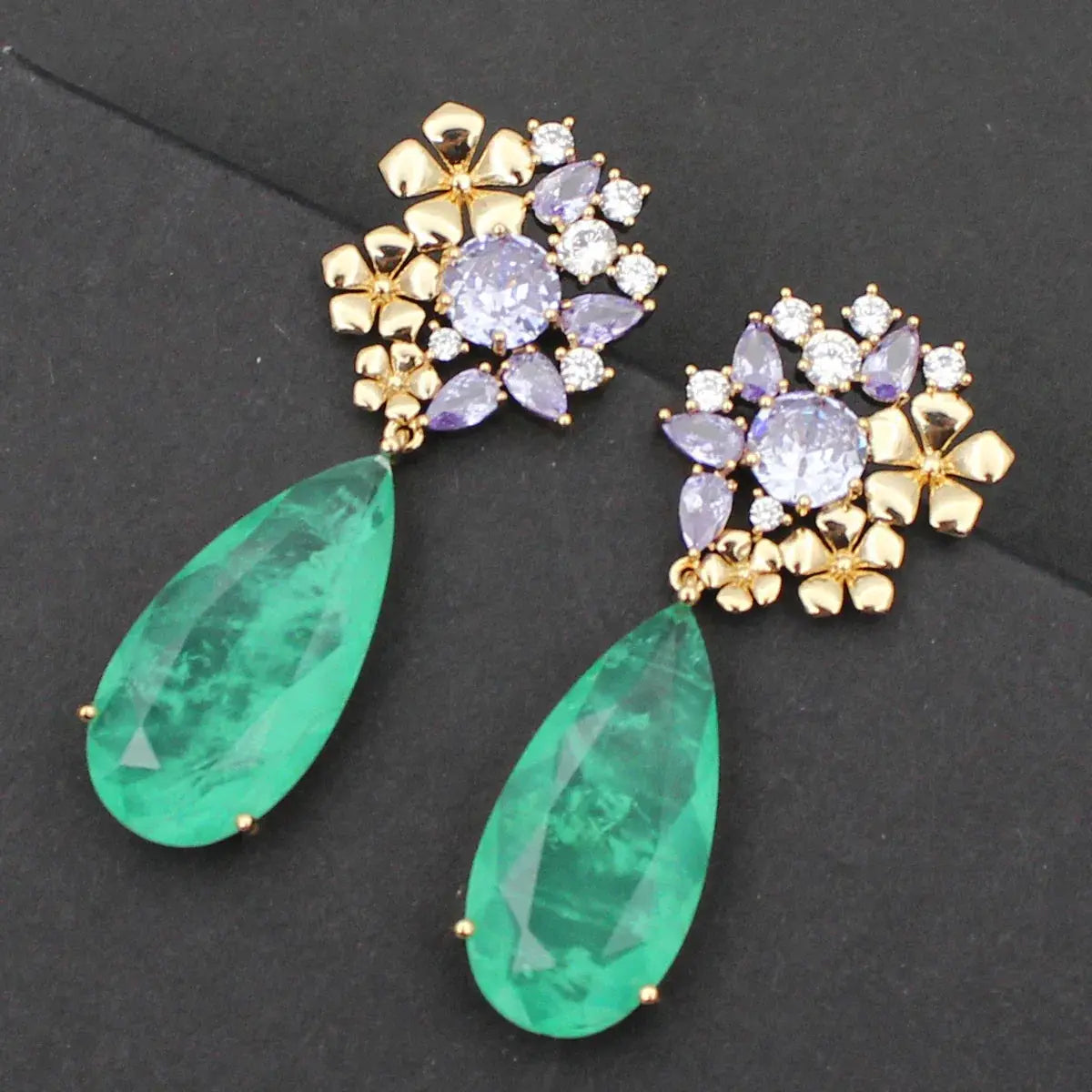 Aqua Drop Earrings Coco & Dee