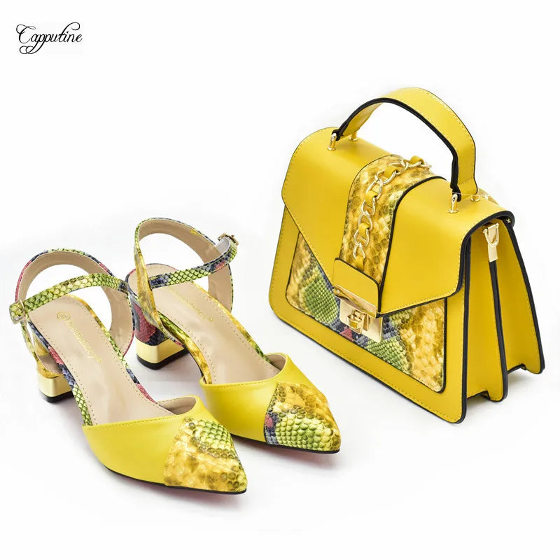 Rimona Shoes & Bag Set