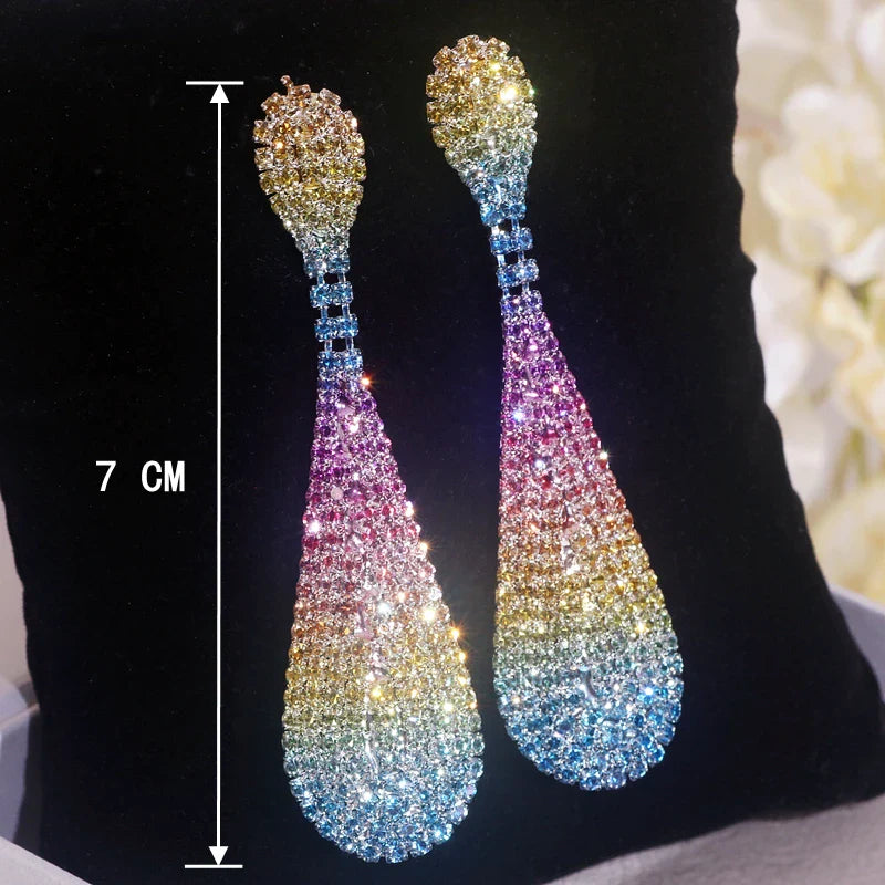 Rainbow Crystal Earrings Coco & Dee