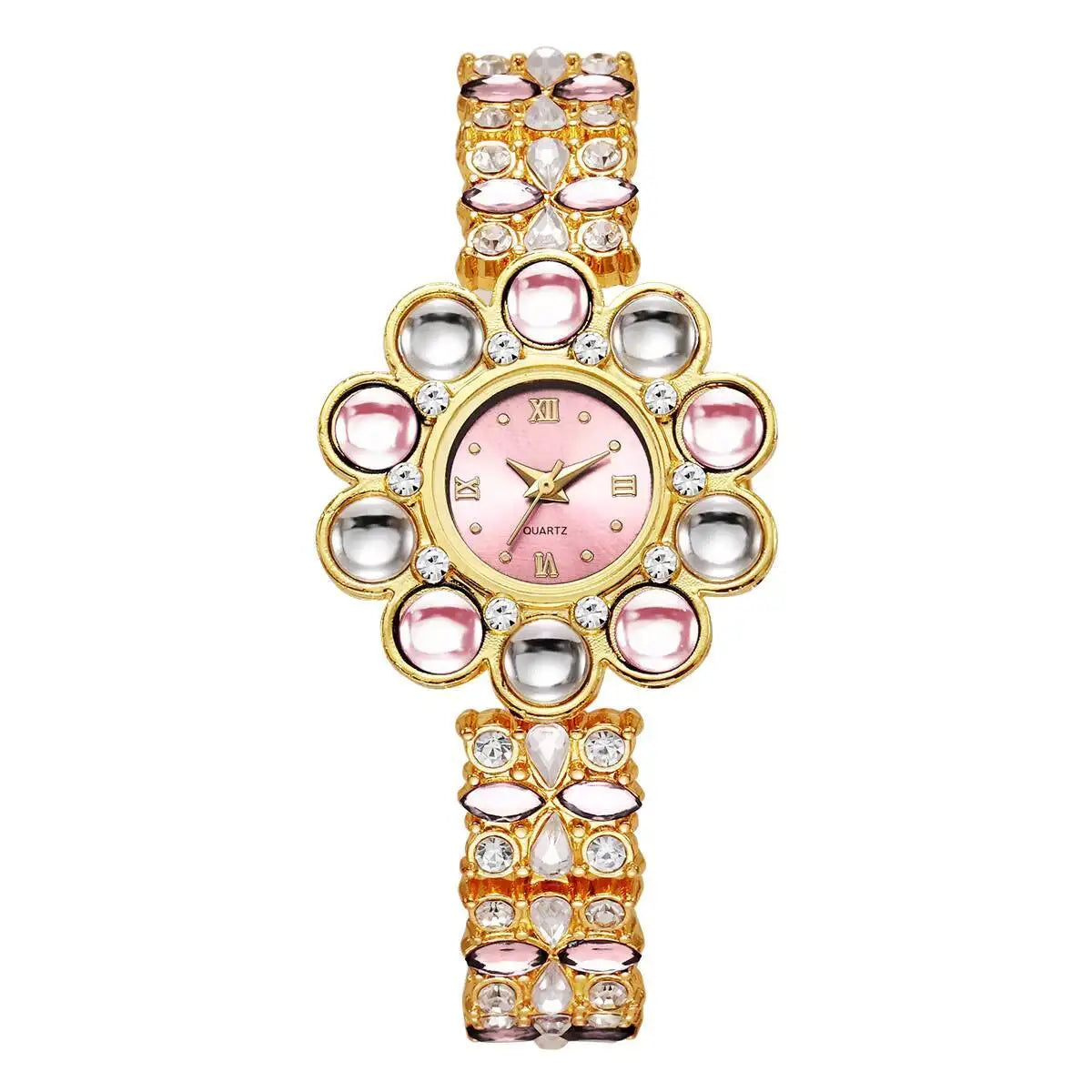 Flower Rhinestone Watch