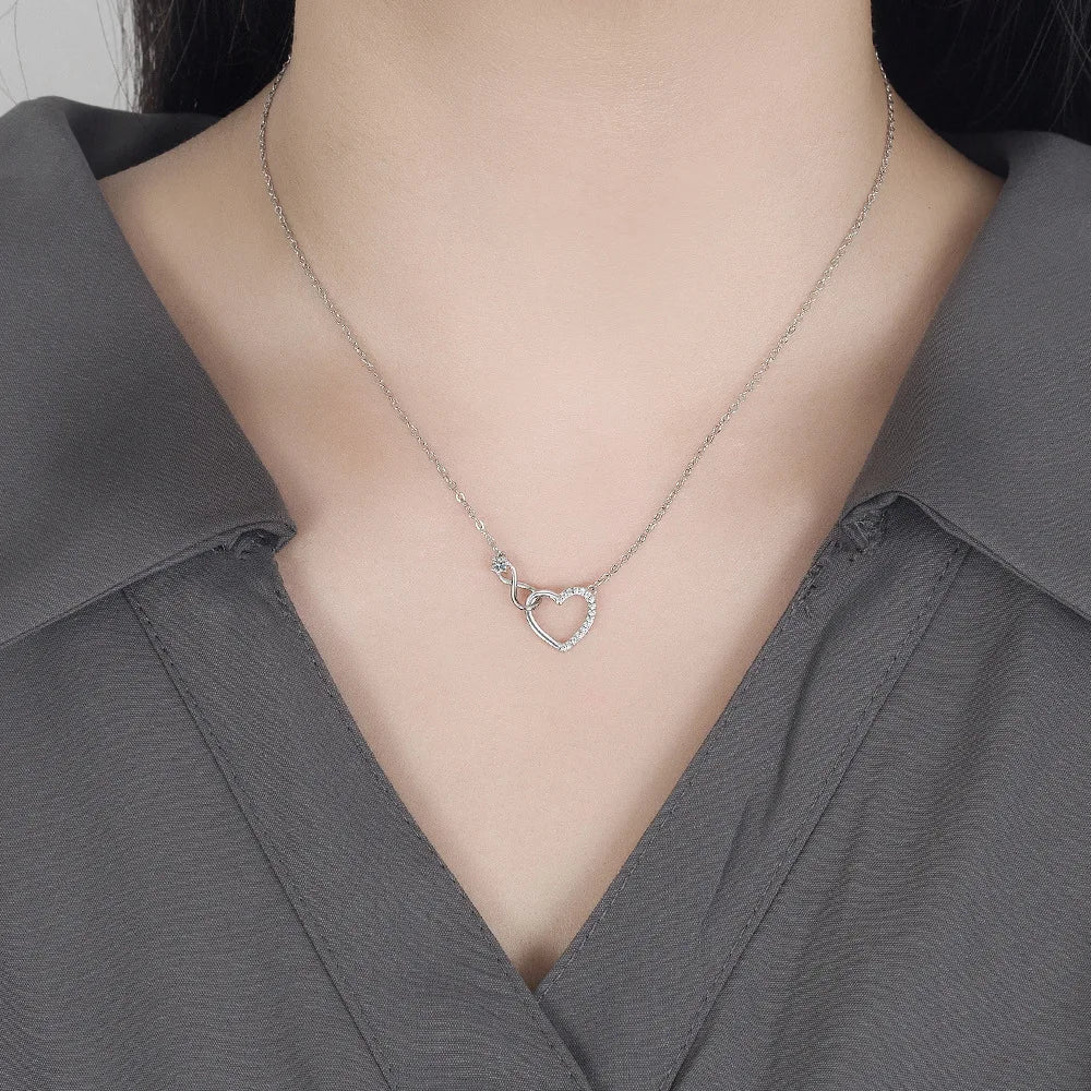 Sterling Silver Heart Necklaces Coco & Dee