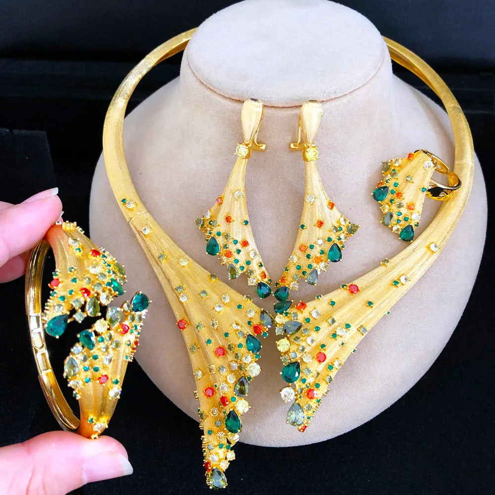 Daisy Leaf Jewelry Sets