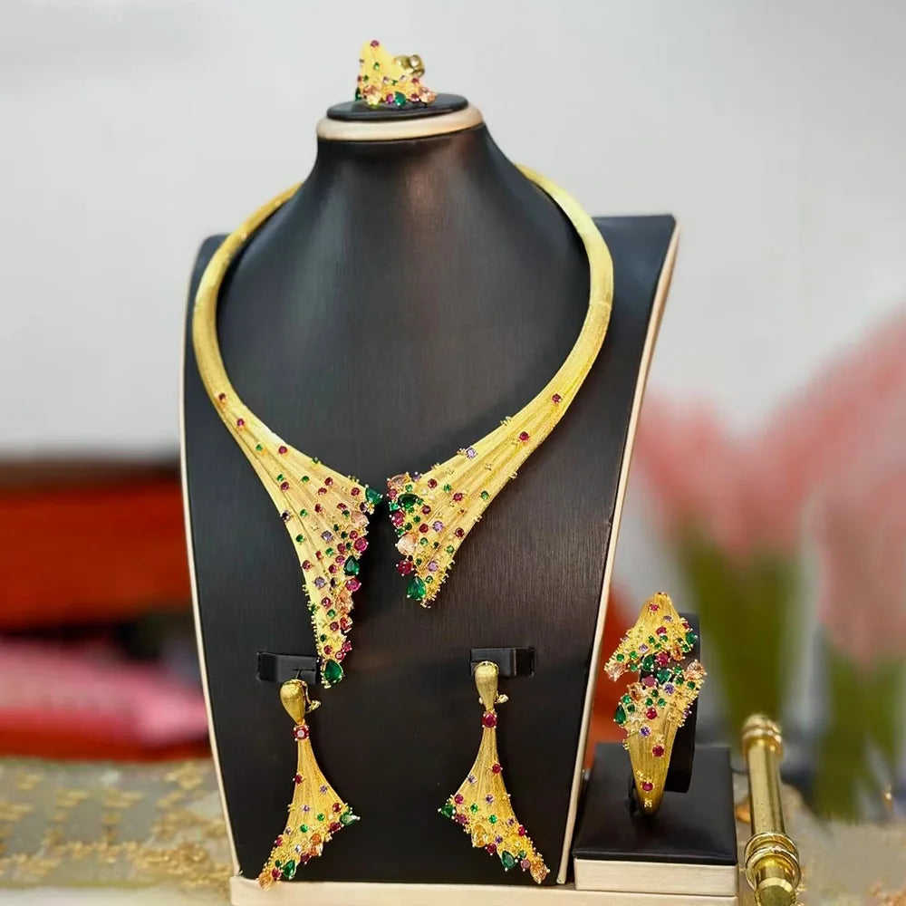 Daisy Leaf Jewelry Sets