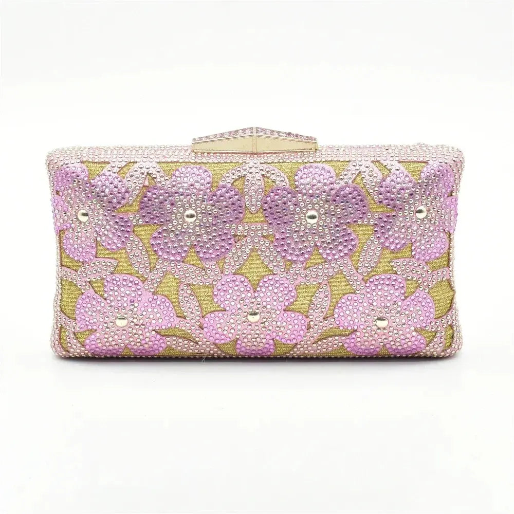 Aria Rhinestone Clutch Coco & Dee