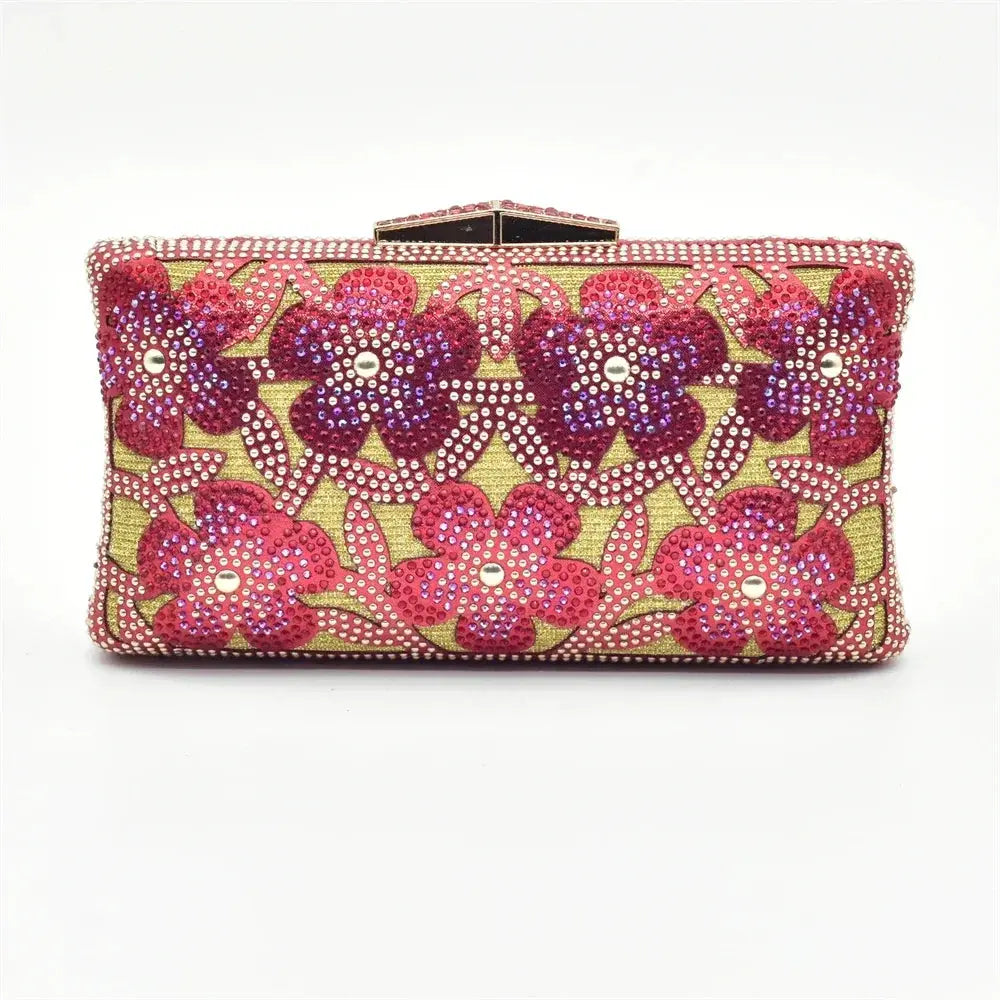 Aria Rhinestone Clutch Coco & Dee