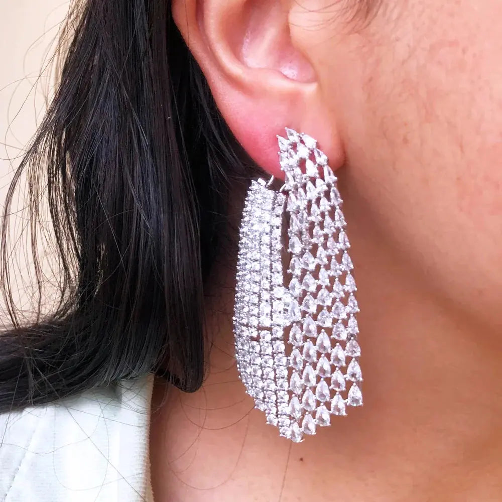 Shiny Dangle Earrings Coco & Dee