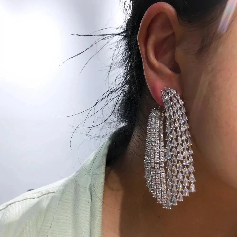 Shiny Dangle Earrings Coco & Dee