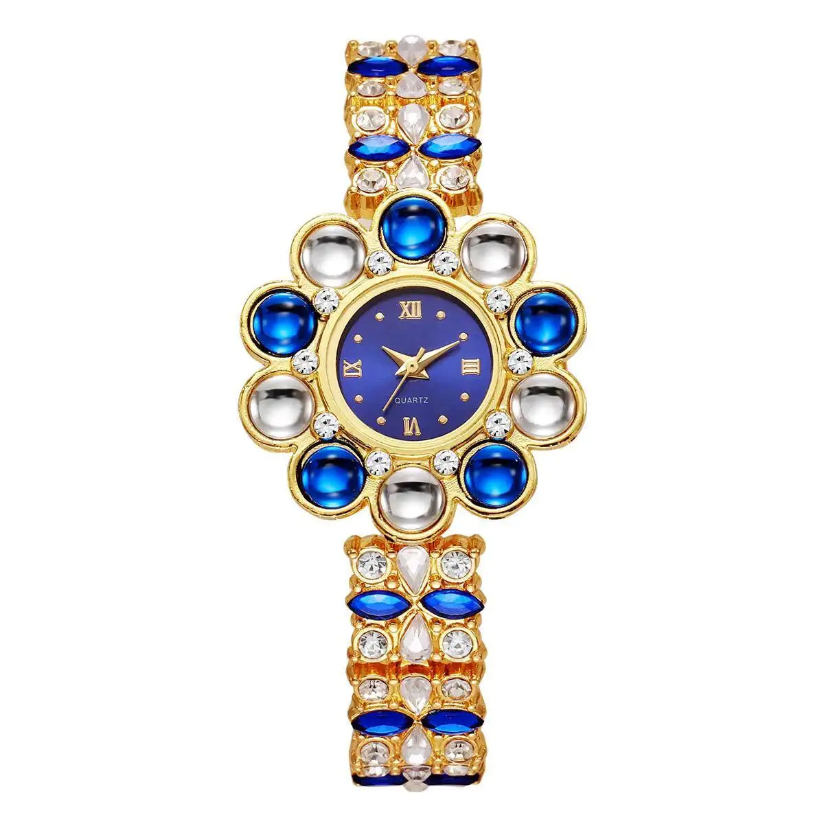 Flower Rhinestone Watch