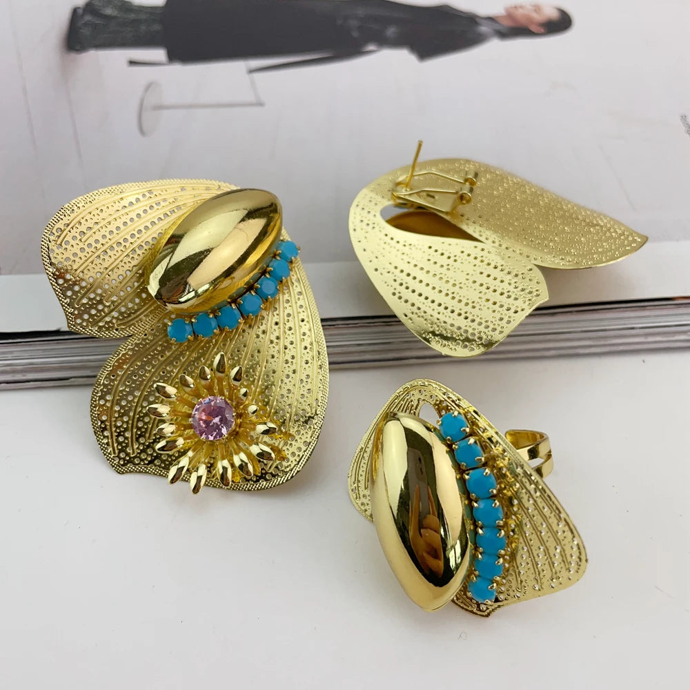 Flower Jewelry Set