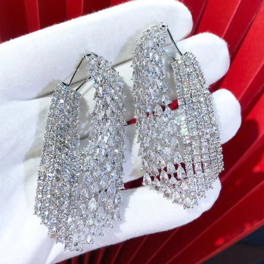 Shiny Dangle Earrings Coco & Dee