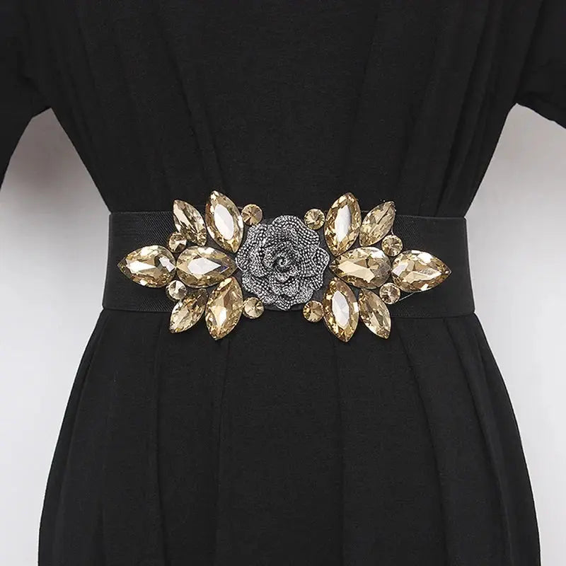 Flower Beaded Belt Coco & Dee