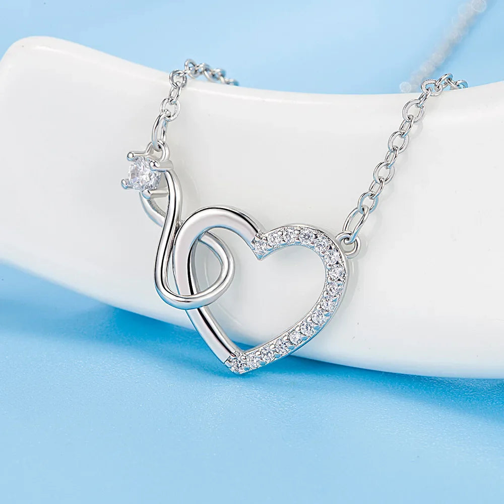 Sterling Silver Heart Necklaces Coco & Dee