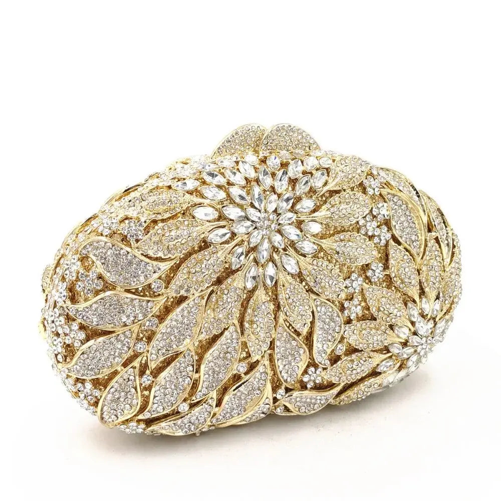 Gold Leaves Clutch - Coco & Dee UK