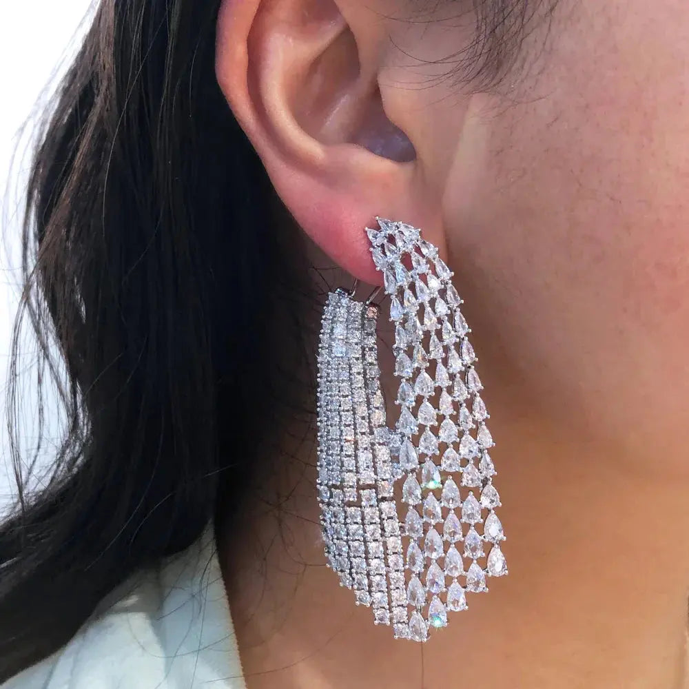 Shiny Dangle Earrings Coco & Dee