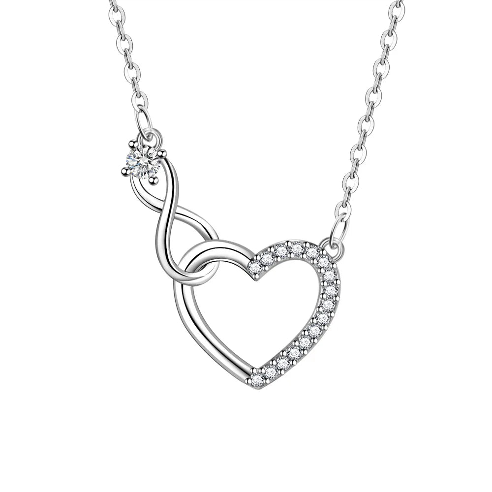 Sterling Silver Heart Necklaces Coco & Dee