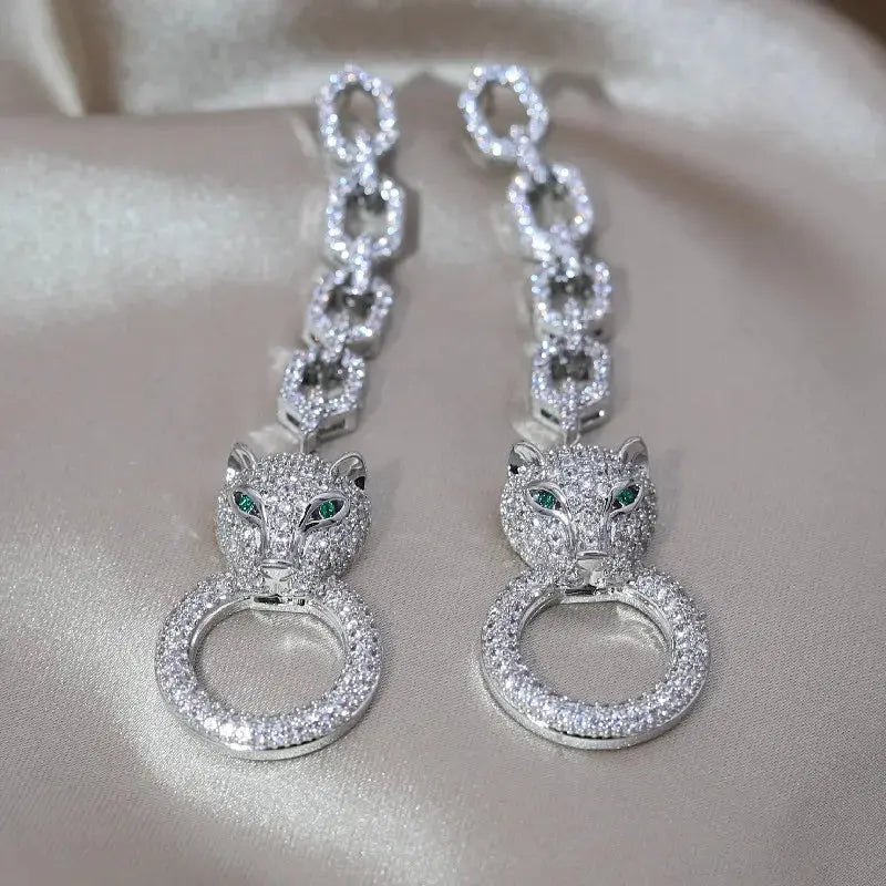 Leopard Pendant Earring Coco & Dee