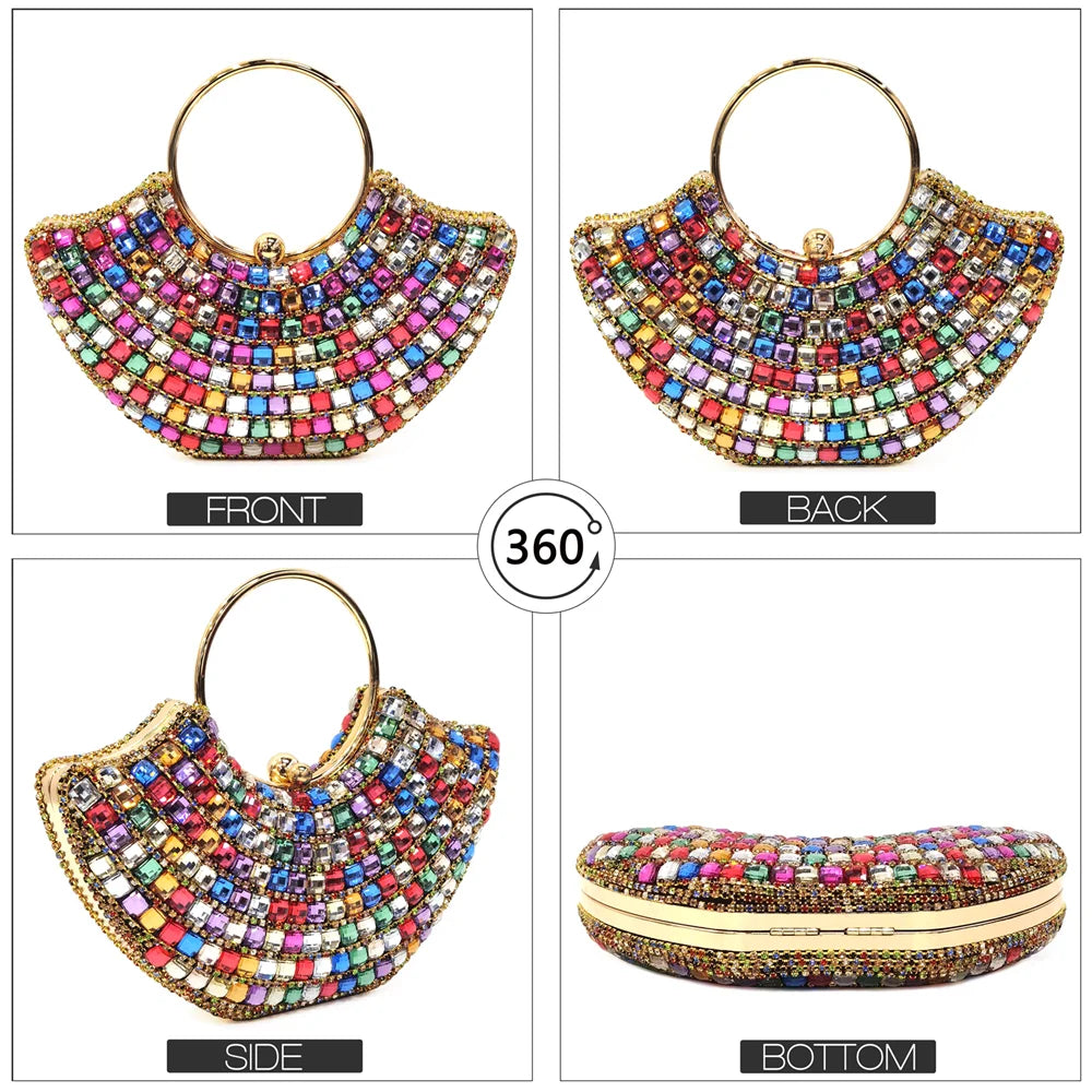 Mary Rhinestones Clutch