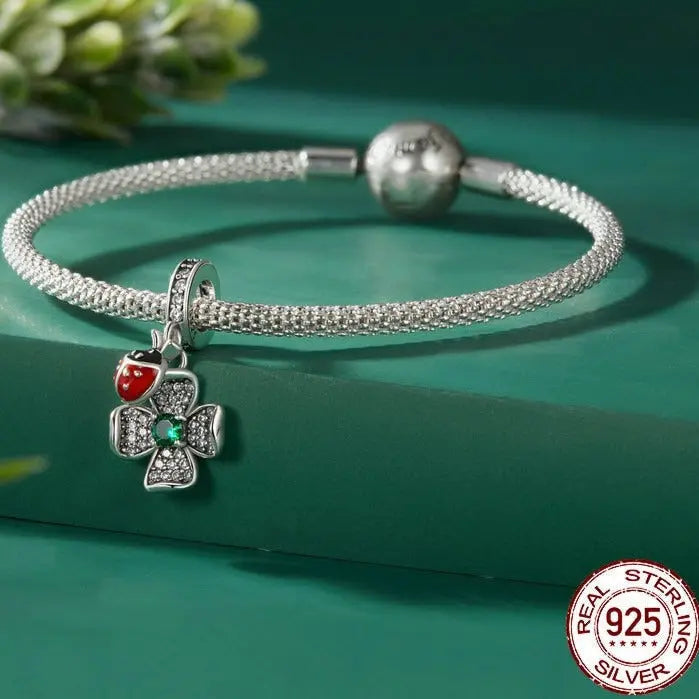 Sterling Silver Drop Flower Charm Coco & Dee