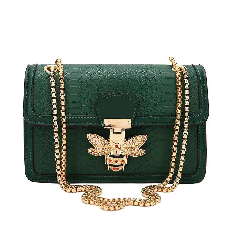 Bee Crocodile Print Handbag - Coco & Dee UK