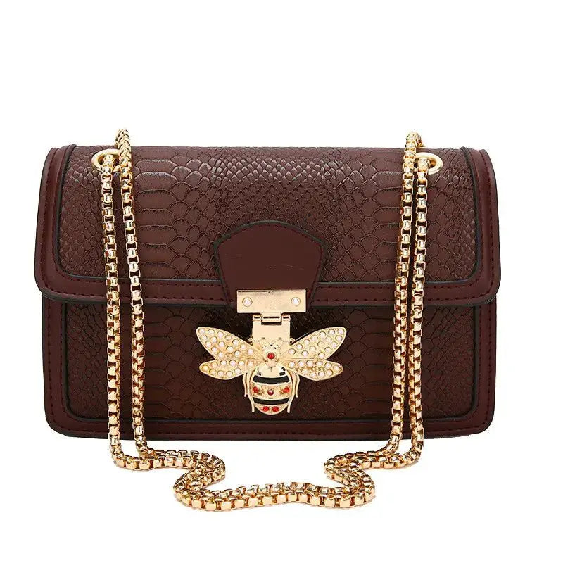 Bee Crocodile Print Handbag - Coco & Dee UK