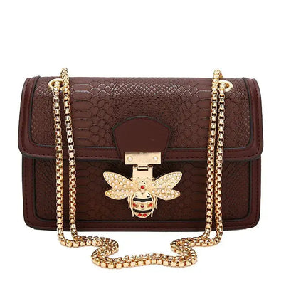 Bee Crocodile Print Handbag - Coco & Dee UK