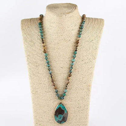 Boho Natural Stone Pendant Coco & Dee