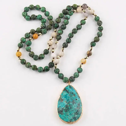 Boho Natural Stone Pendant Coco & Dee