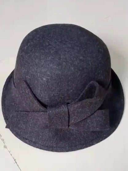 Bowknot Wool Felt Hat Coco & Dee