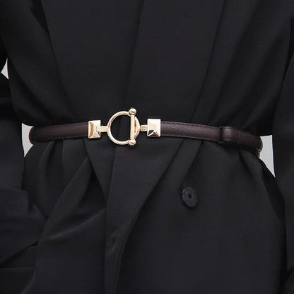 Daisy Leather Thin Belt Coco & Dee
