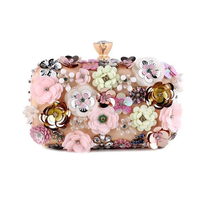Flora Rhinestones Handmade Purse Coco & Dee