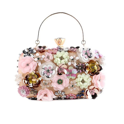 Flora Rhinestones Handmade Purse Coco & Dee