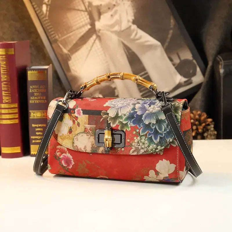 Flora Silk Handbag - Coco & Dee UK