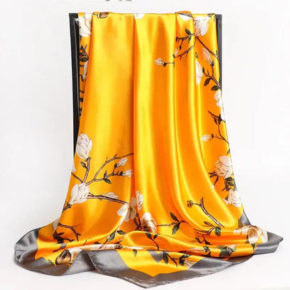 Floral Print Silk Scarf Coco & Dee