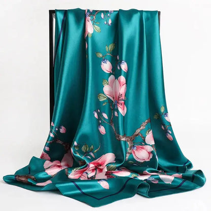 Floral Print Silk Scarf Coco & Dee
