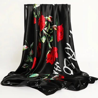 Floral Print Silk Scarf Coco & Dee
