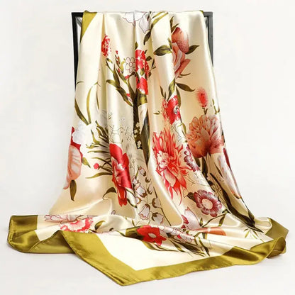 Floral Print Silk Scarf Coco & Dee