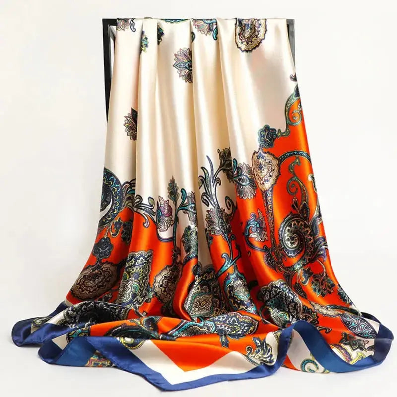 Floral Print Silk Scarf Coco & Dee