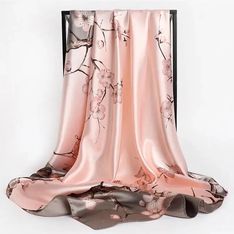 Floral Print Silk Scarf Coco & Dee