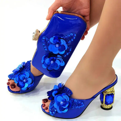 Golden Flower Bag & Shoe Set - Coco & Dee UK