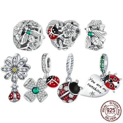 Green Flower Ring Charm Coco & Dee
