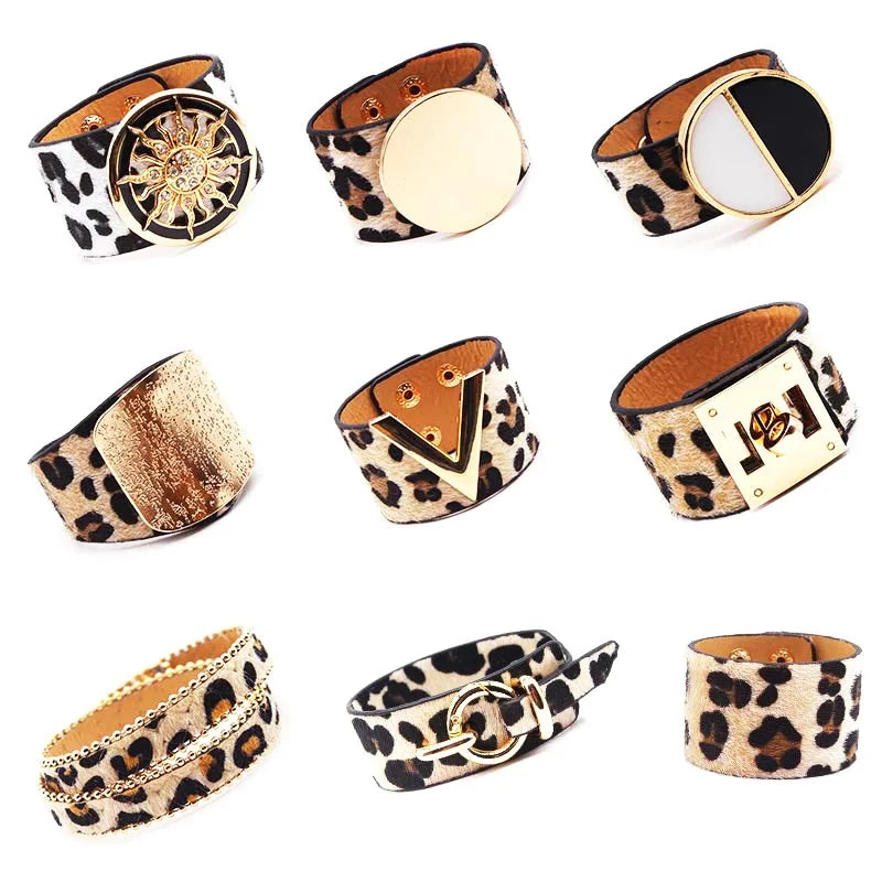 V Leather Bracelet