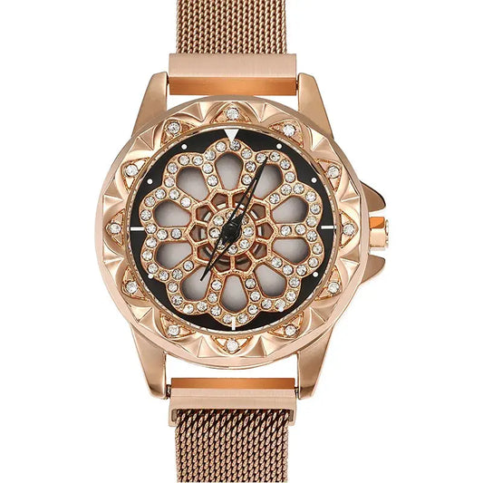 Rhinestones Flower Watch Coco & Dee