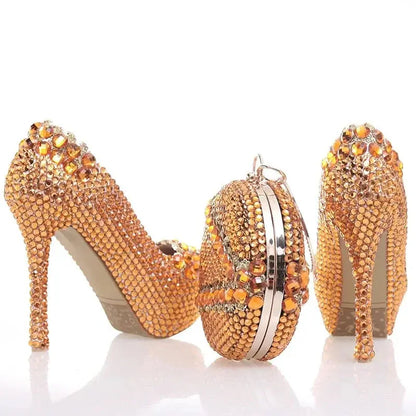 Crystal Shoes & Bag Set Coco & Dee