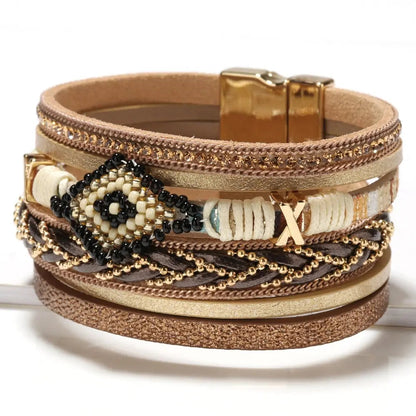 Handwoven Leather Bracelet Coco & Dee