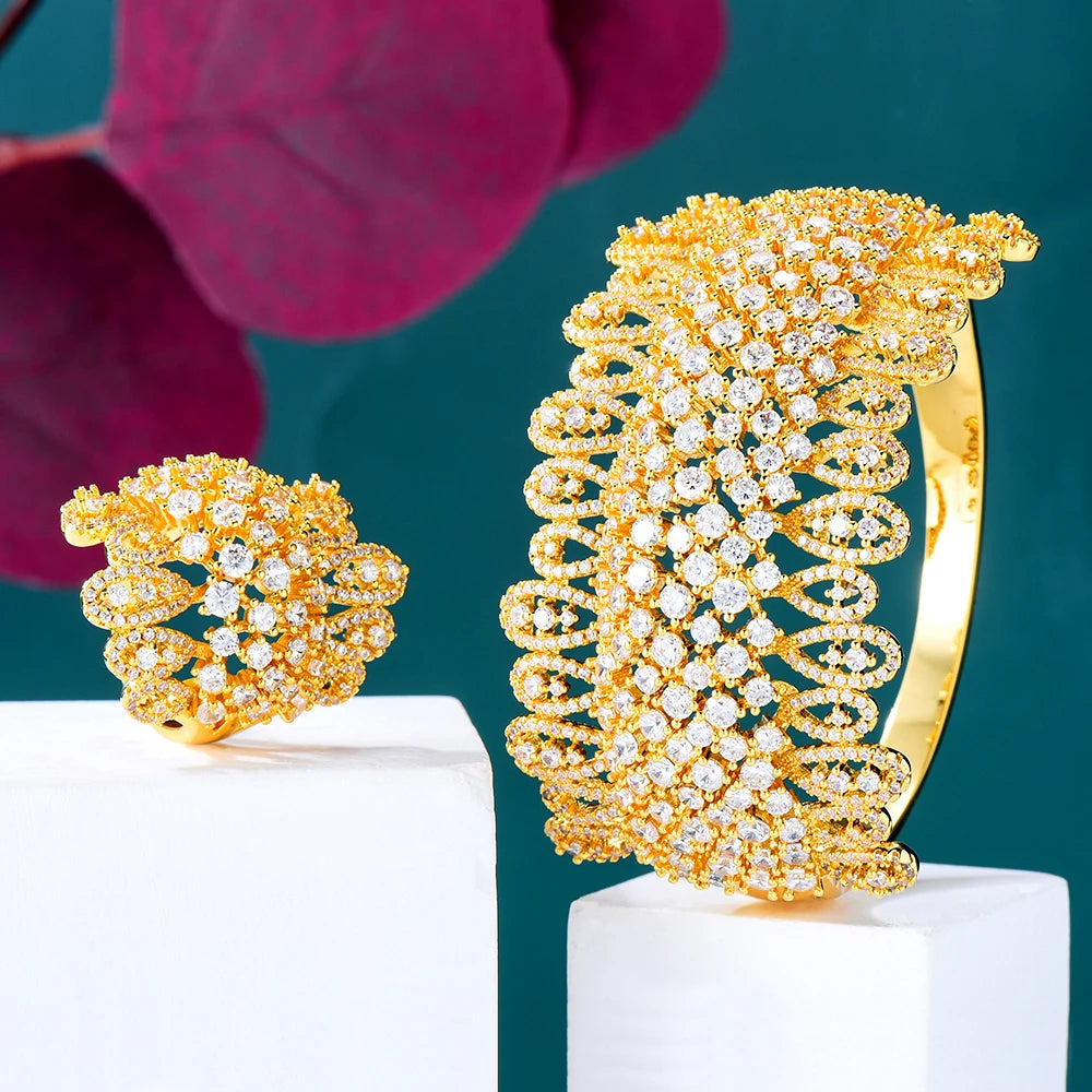 Victoria Bangle & Ring Set