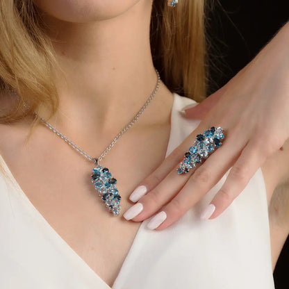 London Blue Topaz Pendant Coco & Dee